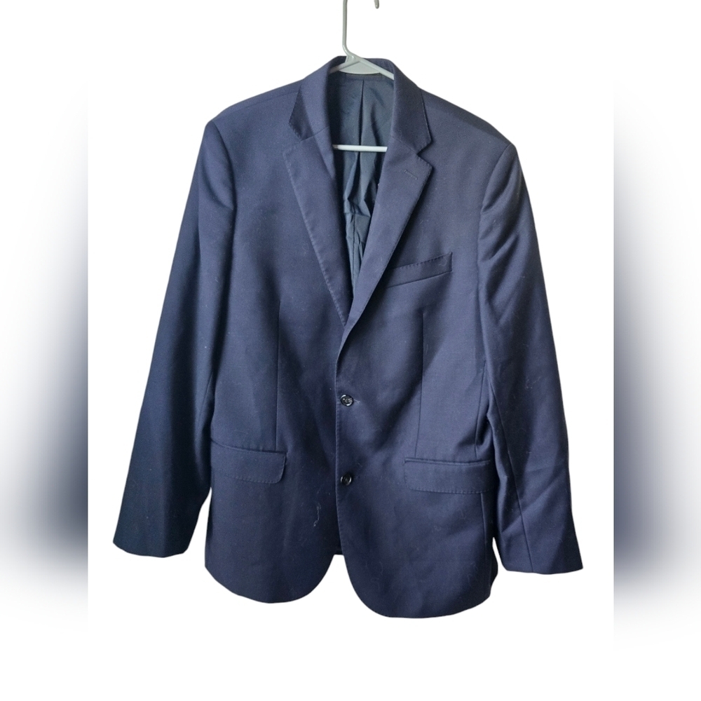 Lauren Ralph Lauren 'Black Label' SLIM FIT Blazer Jacket Mens 41R Navy Blue Wool